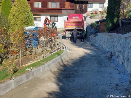 Izgradnja opornega zidu Markovo (2)